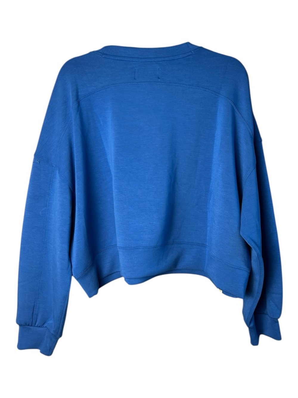Simply Southern Royal Blue Cropped Sweatshirt Size Large Oversized Pullover - Picture 5 of 7